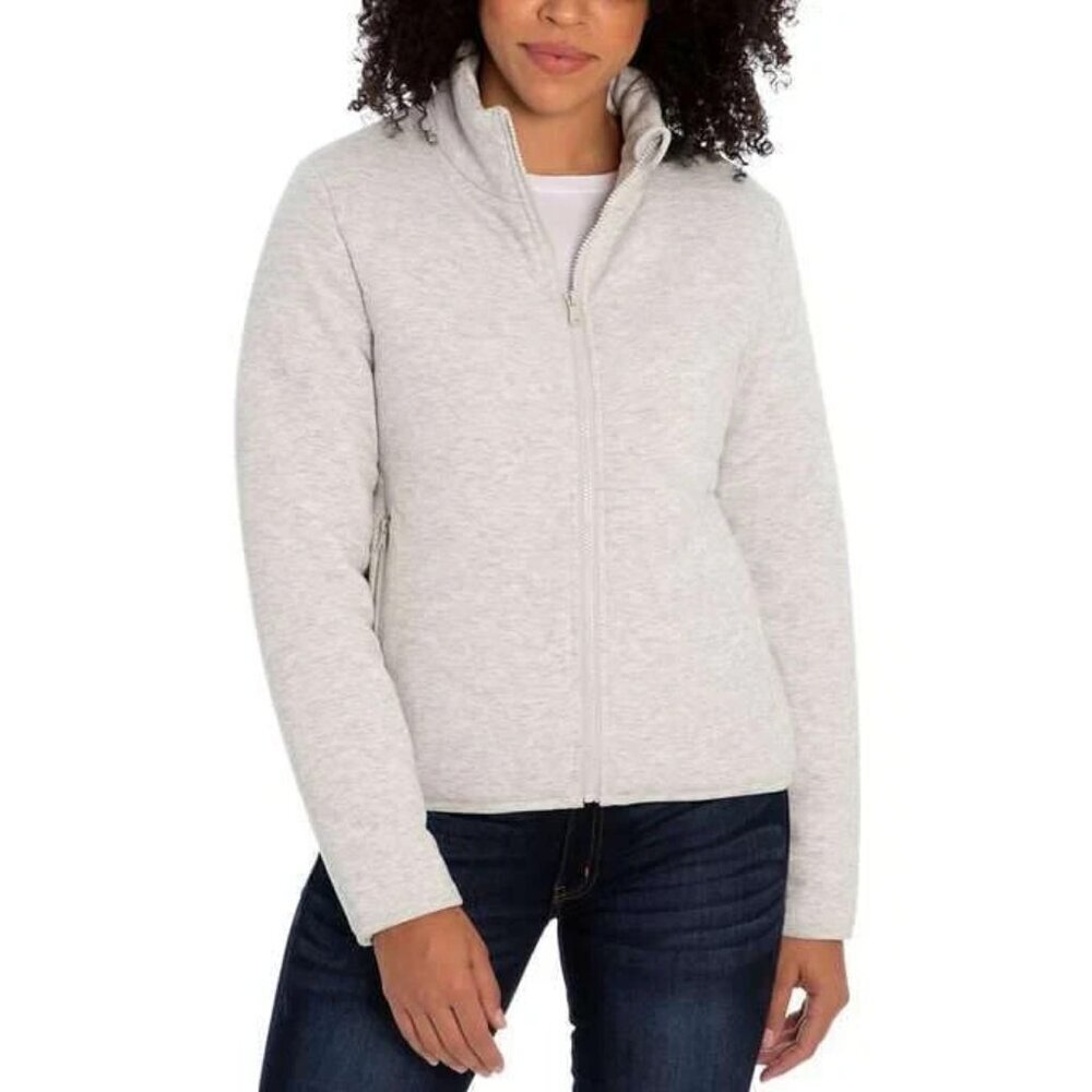 Three Dots Quilted Jacket Winter Fleece Cozy Vacation Outdoor Cozy NWT XXL